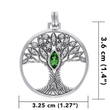 Wondrous Living through the Tree of Life ~ Sterling Silver Jewelry Pendant TPD3873 - Jewelry